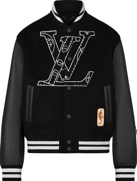 louis vuitton leather jacket mens|louis vuitton varsity jacket men.